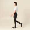 Tregging skinny denim noir enduit femme