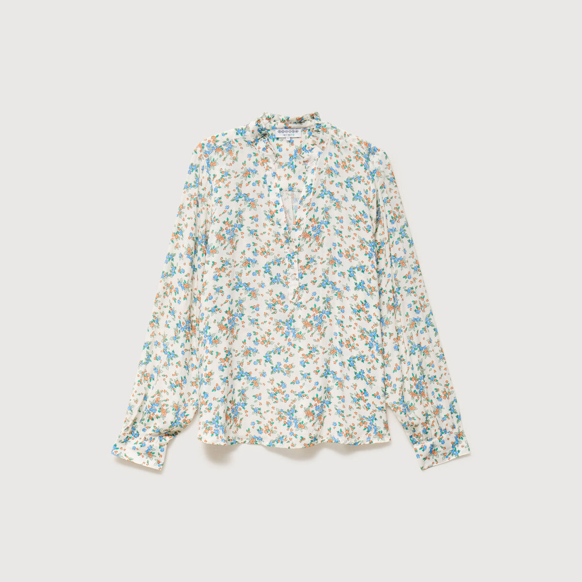 Blouse manches longues blanc femme