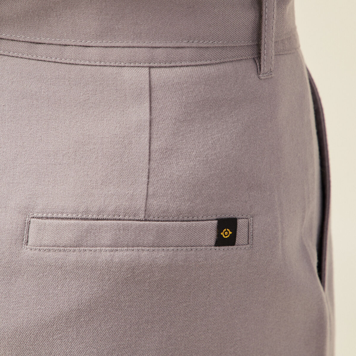 Short paperbag à pinces gris femme