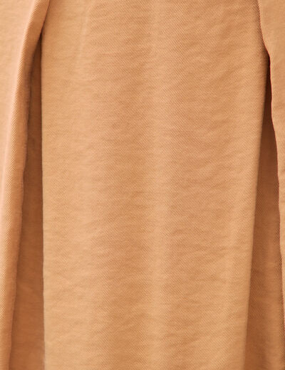 Jupe fluide marron femme