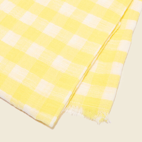 Foulard jaune citron femme
