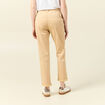 Pantalon chino cigarette beige femme