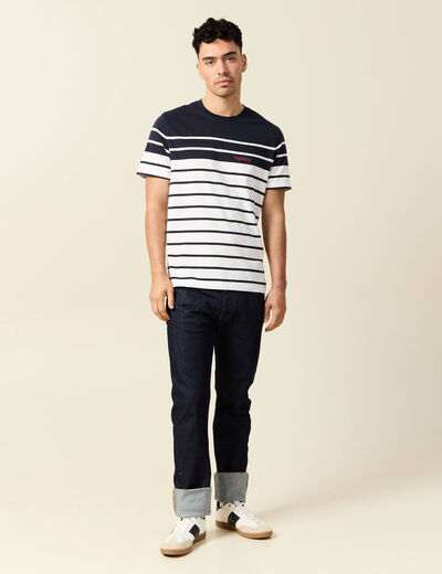 T-shirt manches courtes ecru homme