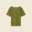 T-shirt manches courtes vert olive femme
