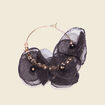 Boucles d'oreilles créoles noir femme