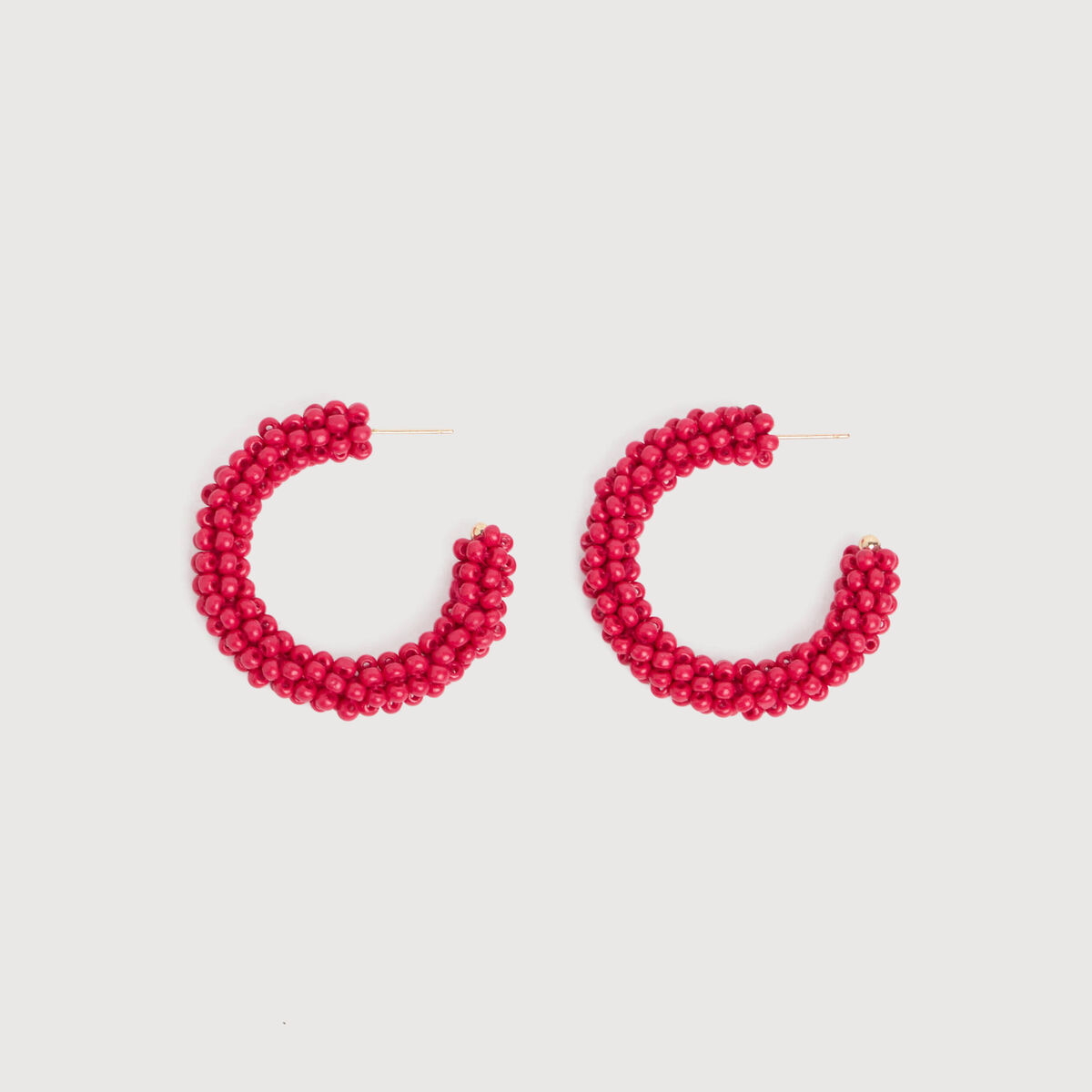 Boucles d'oreilles cr&eacute;oles rose femme