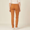Pantalon slim marron femme