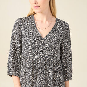 Robe éco-responsable noir femme