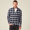 Chemise manches longues bleu electrique homme