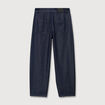 Jeans slouchy taille haute denim brut femme