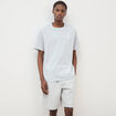 Bermuda en coton gris clair homme