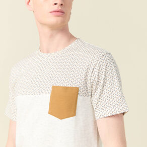t shirt manches courtes blanc homme T-shirt manches courtes blanc homme