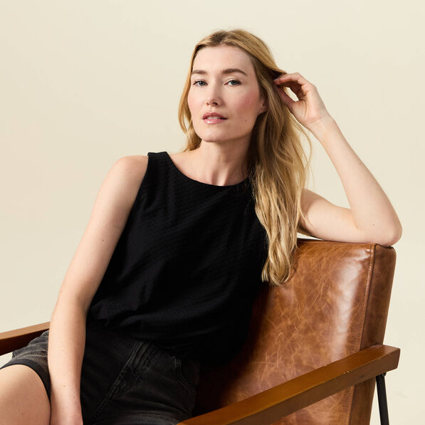 Débardeur sans manches noir femme