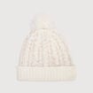 Bonnet ivoire femme