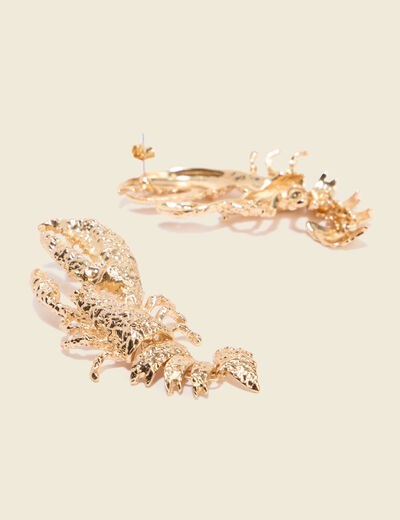Boucles d'oreilles couleur or femme