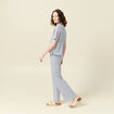 Polo manches courtes ecru femme