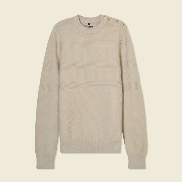 pull manches longues beige homme Pull manches longues beige homme