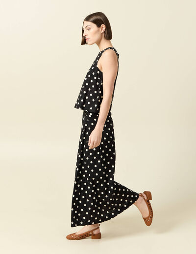 Top sans manches noir femme