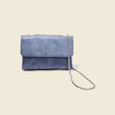 Sac bandoulière bleu femme