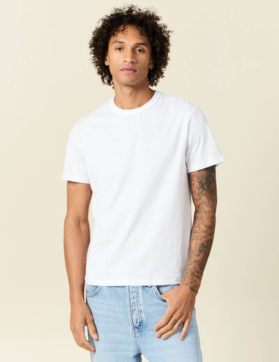 T-shirt éco-responsable blanc homme