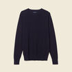 Pull manches longues bleu foncé homme