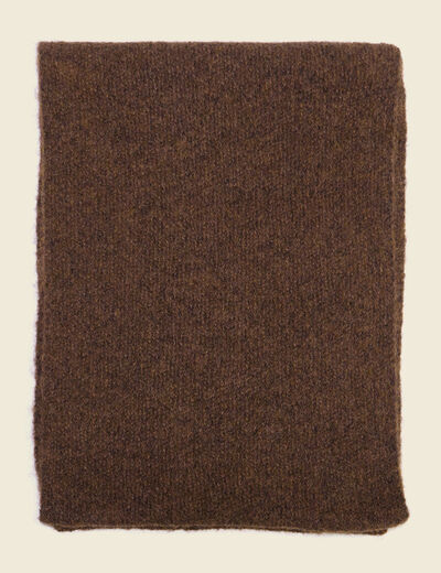 &Eacute;charpe marron fonc&eacute; femme