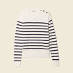Pull éco-responsable ecru femme