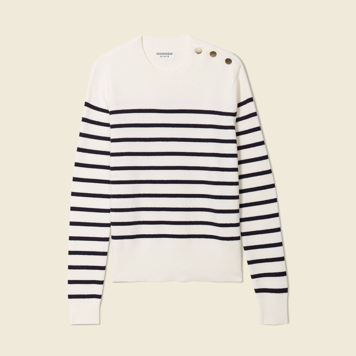 Pull éco-responsable ecru femme