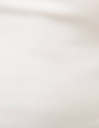T-shirt ajust&eacute; col rond sans manches blanc femme