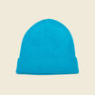 Bonnet fabriqué en France bleu turquoise femme