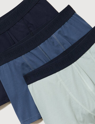 Lot de 3 boxers vert clair homme