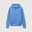Sweat &agrave; capuche bleu violet homme