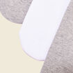 Lot 3 paires chaussettes gris clair homme