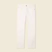 Jeans regular 5 poches denim blanc homme