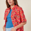 Chemise éco-responsable orange femme