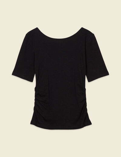T-shirt manches courtes noir femme