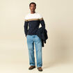 Pull manches longues ecru homme