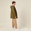 Parka droite à capuche camel homme