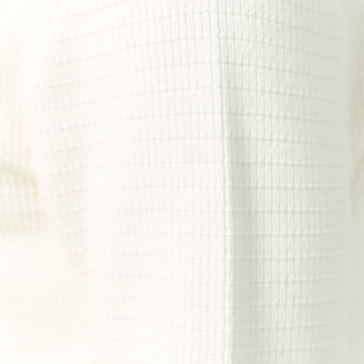 Pull col rond manches longues ecru homme