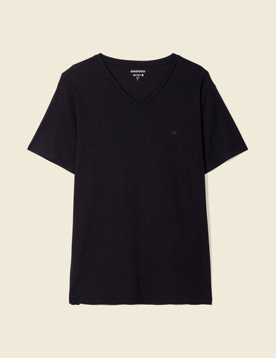 T-shirt col V homme Instinct noir homme