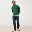 Jeans straight longueur 34 denim brut homme