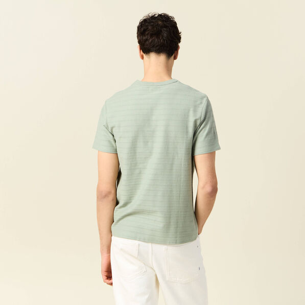 t shirt manches courtes vert olive homme T-shirt manches courtes vert olive homme