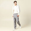 Pull manches longues fabriqué en France ecru homme