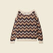 Pull manches longues bleu marine femme