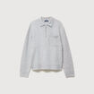 Pull droit manches longues gris homme