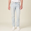 Jeans straight 5 poches denim bleach homme