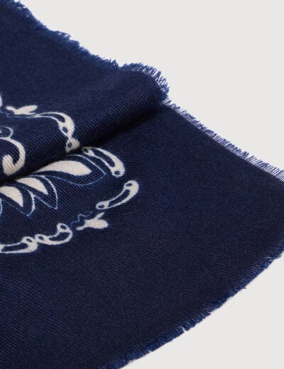 Foulard bleu marine femme