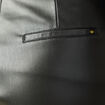 Jupe-short en similicuir doubl&eacute;e noir femme
