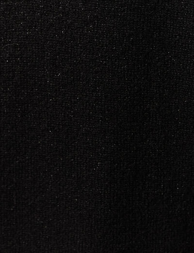 Robe pull fin manches longues noir femme