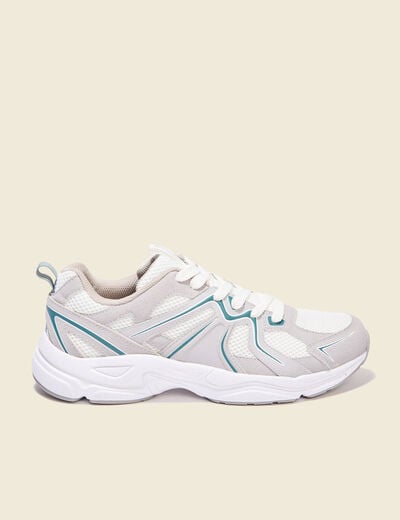 Sneakers à lacets vert foncé homme